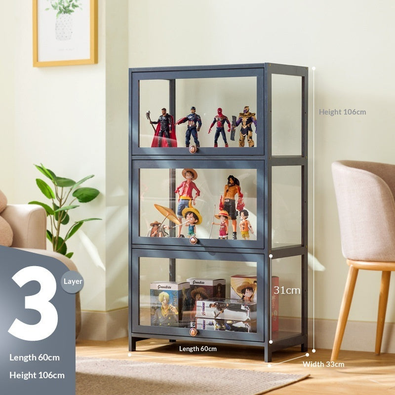 Transparent Dust-Proof Display Cabinet Acrylic Toy Storage Box Bookcase And Shelving Unit