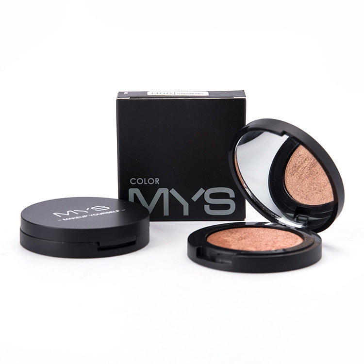 MYS Brand Face Makeup Powder 6 Color Waterproof Minerals Shimmer Brightener Contour Glow Kit Bronzer Highlighter Makeup Palettes