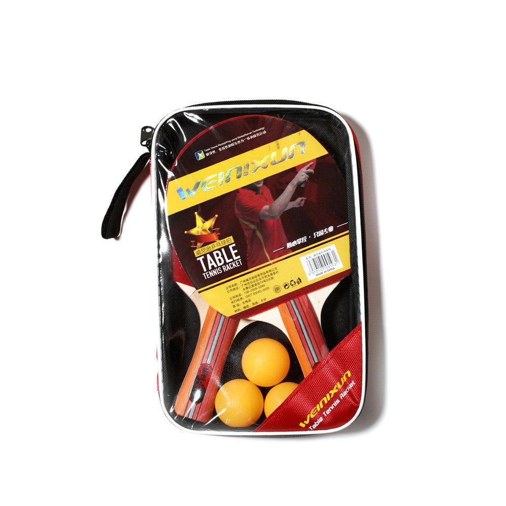 Double Reverse Rubber Horizontal Racket Ping Pong Packet