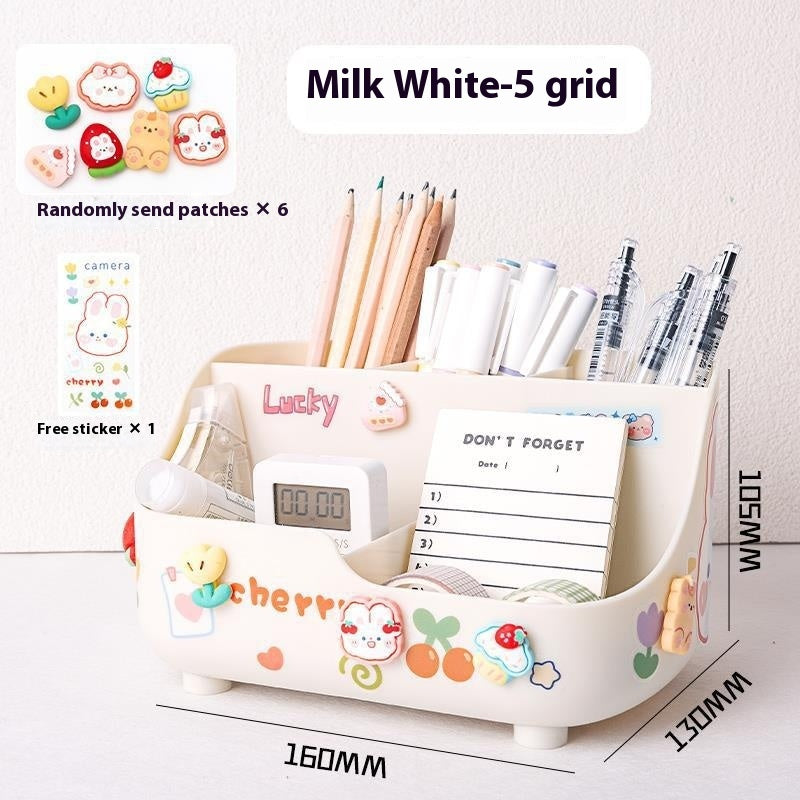 Student Desktop Pencil Case Stationery Storage Box Pen Holder