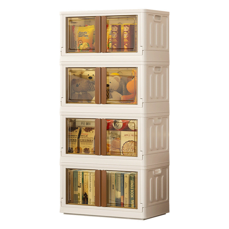 Installation Free Plastic Storage Box Transparent Folding And Foldable