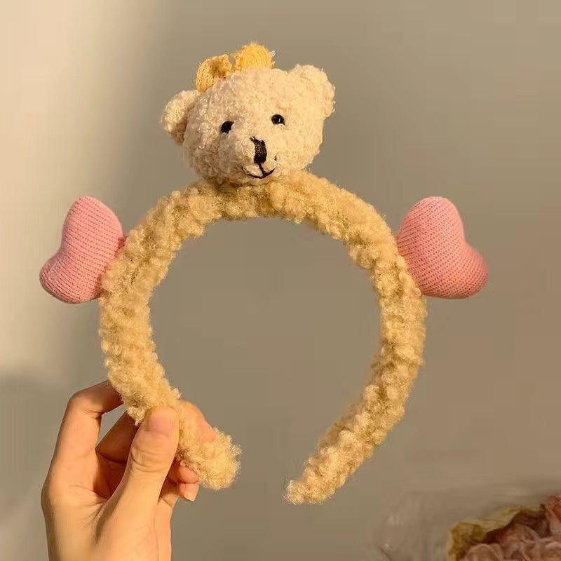 Cute Face Wash Hair Bands Female Cartoon Headwear Hair Band Headband Apply