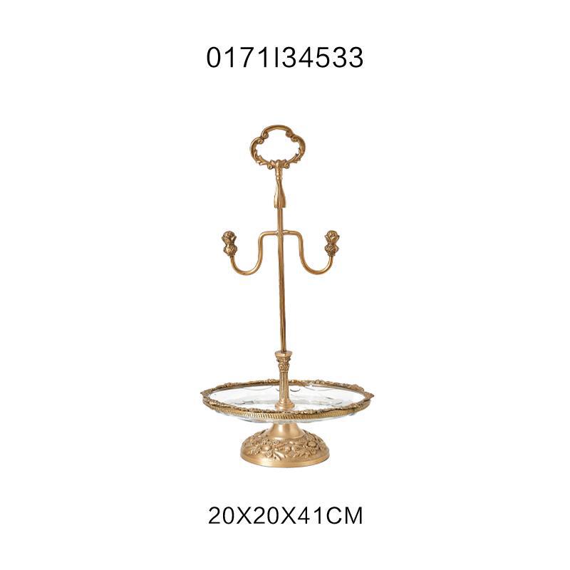 Brass Tray Storage Court Fruit Plate Home Decoration Ornaments
