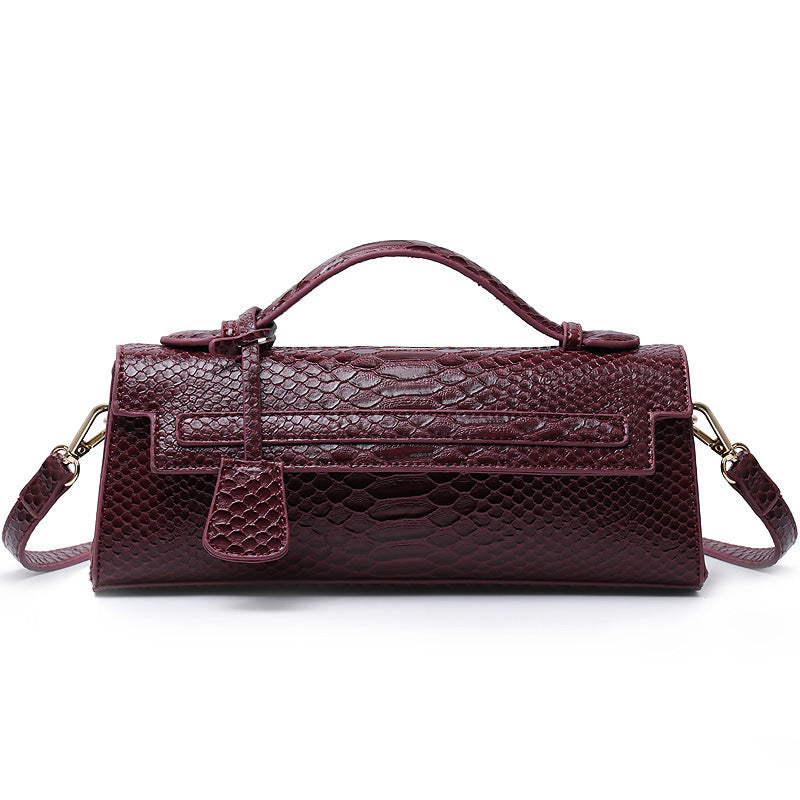 Cute Ostrich Grain Crossbody Shoulder Bag