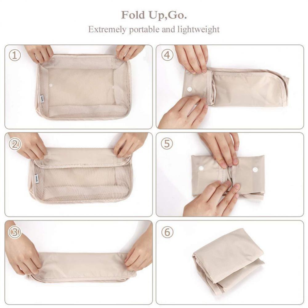 8-Piece Set Luggage Divider Bag Travel Storage Clothes Underwear Shoes Organizer Packing Cube Bag