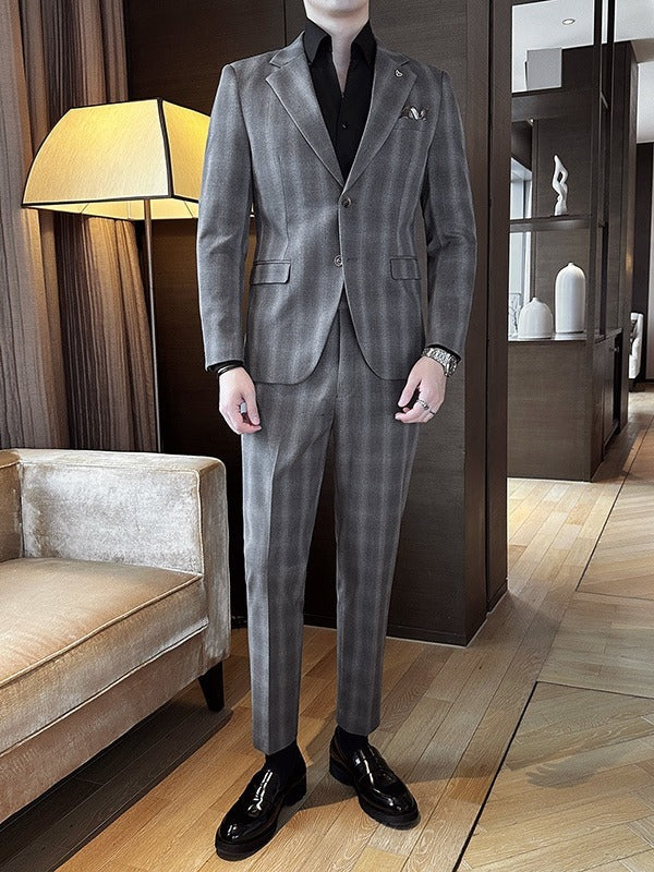 Leisure Suits For Men Business Formal Wear Two-Piece Set