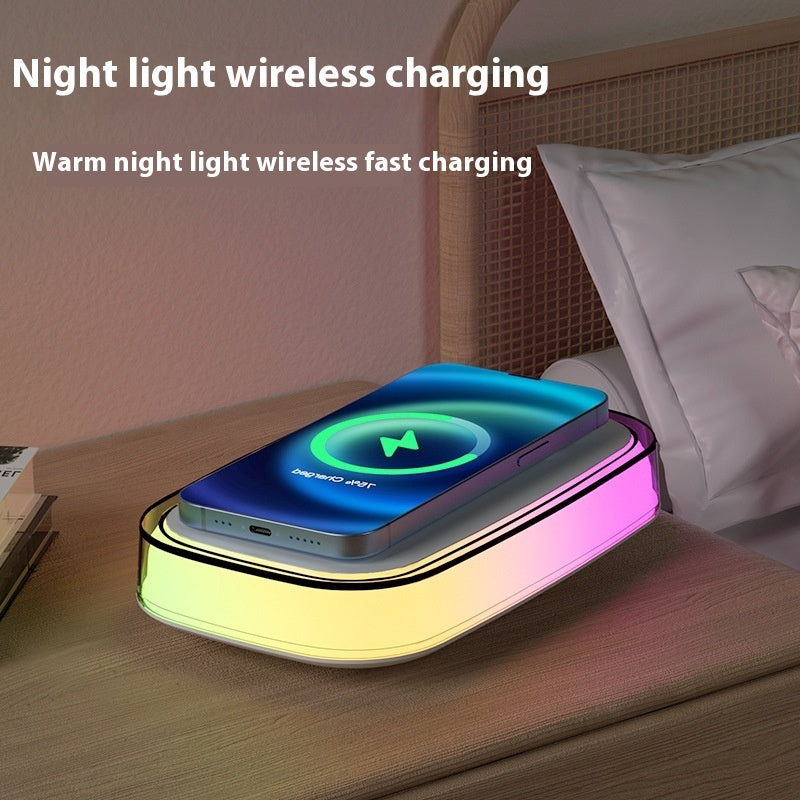 15W Smart Phone Universal Wireless Fast Charging Touch Small Night Lamp