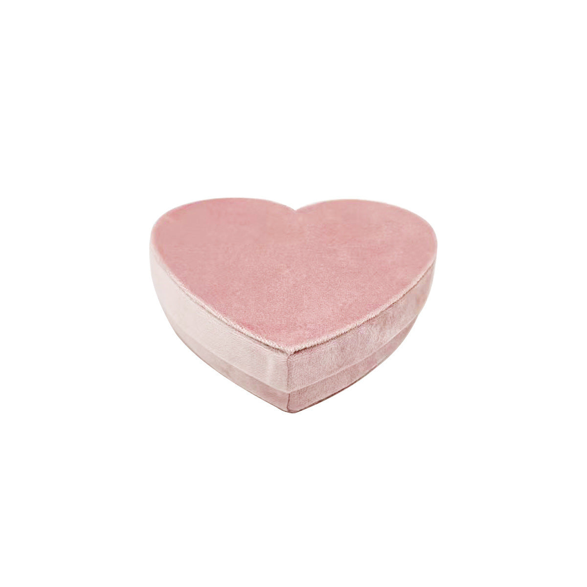 Velvet Heart-Shaped Jewellery Box