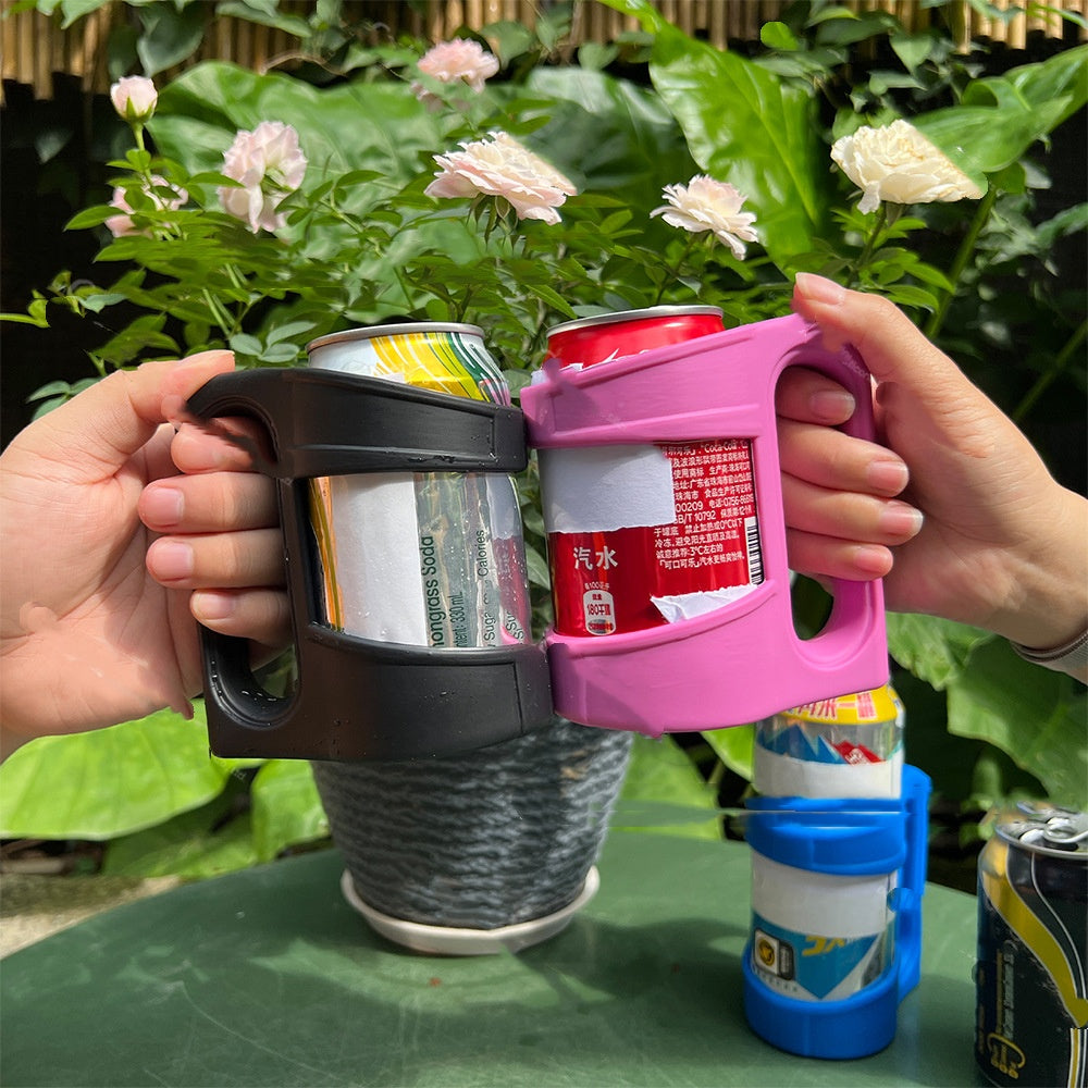 Cans Ultra-Thin Can Holder Silicone Cup Holder With Handle
