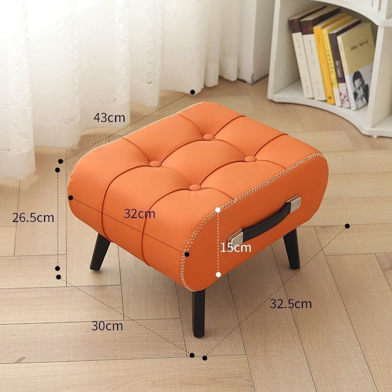 Household Soft Bag Cushion Light Luxury Short Stool Household Soft Seats