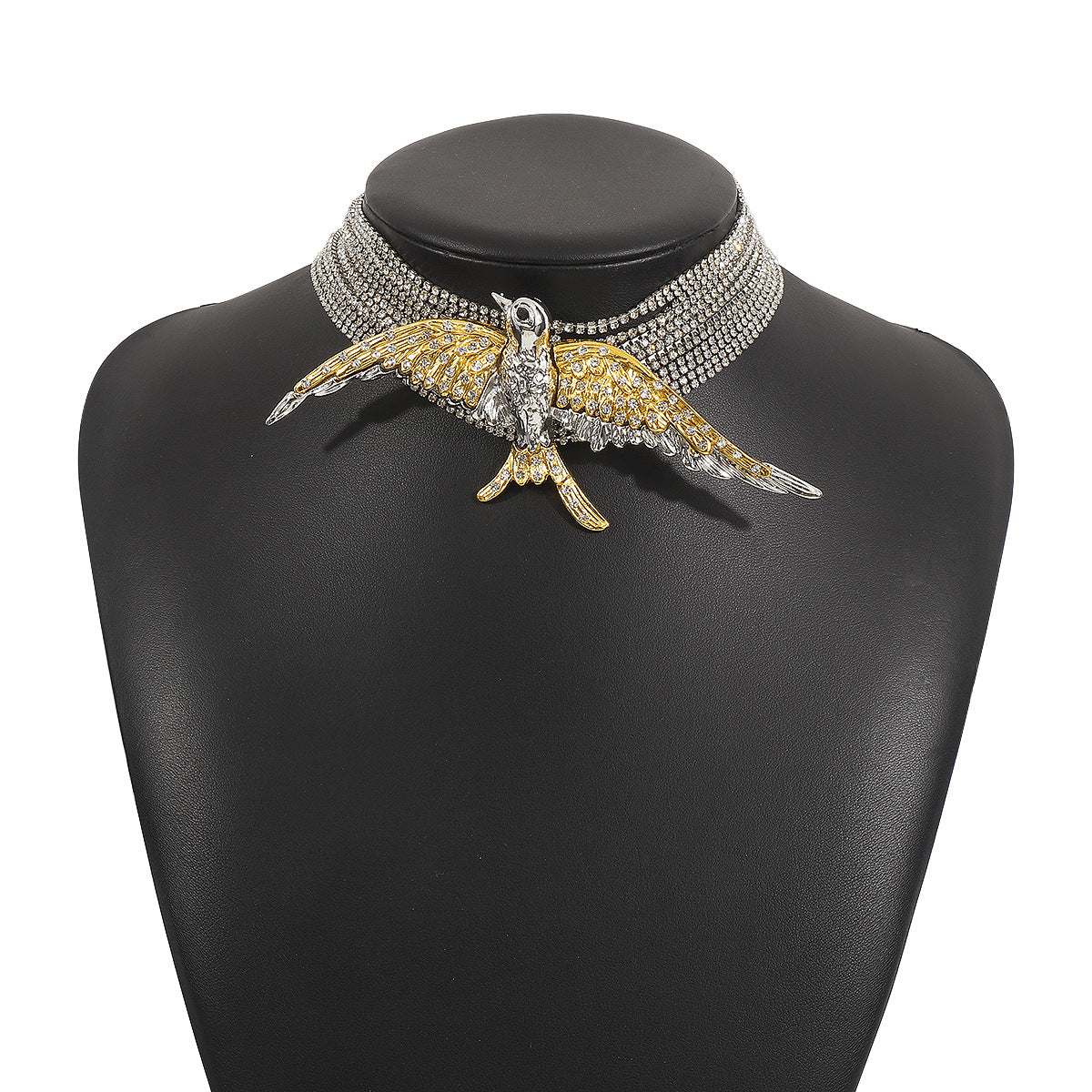Exaggerated Fashionable Bird Swallow Multi-Layer Necklace