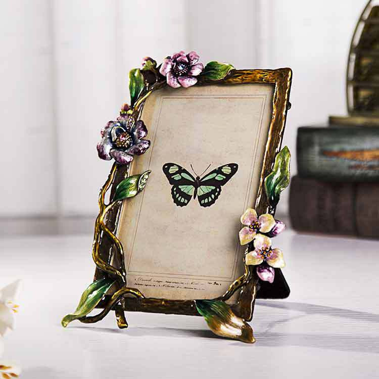 European Creative Enamel Metal Photo Frame