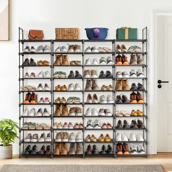 10 Tiers Shoe Rack Storage Organizer Shoe Shelf Organizer For Entryway Holds 80 Pairs Shoe Stackable Shoe Cabinet Shoe Rack
