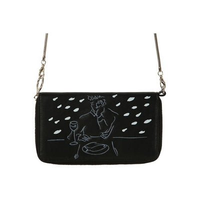 YIZISToRE New Creative PU Leather Women Crossbody Long Wallets Fashion Bags in LINES Series(FUN KIK Store)