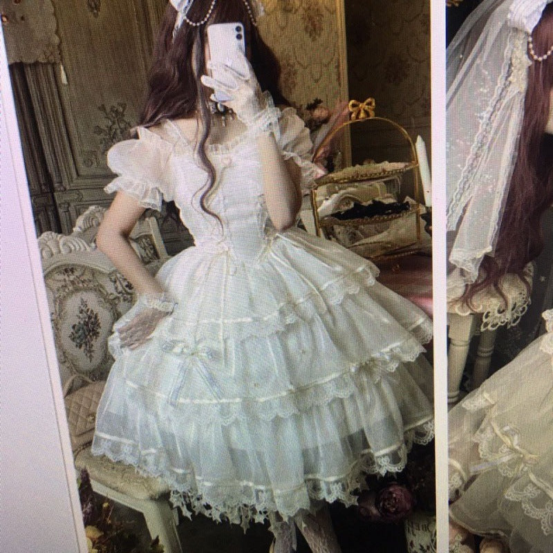 Women's Sweet Mesh Lolita Princess Dress