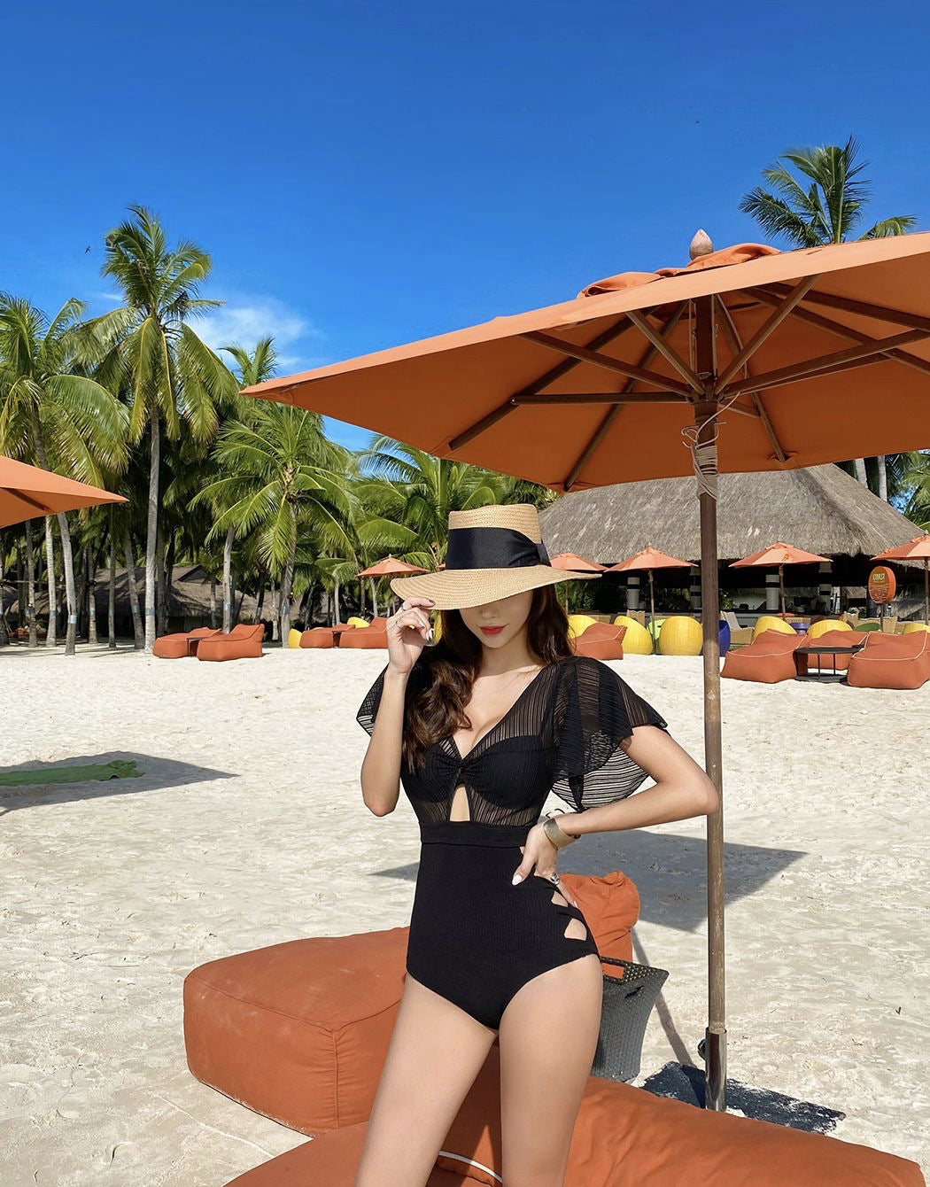 High Waist Hot Spring Swimsuit