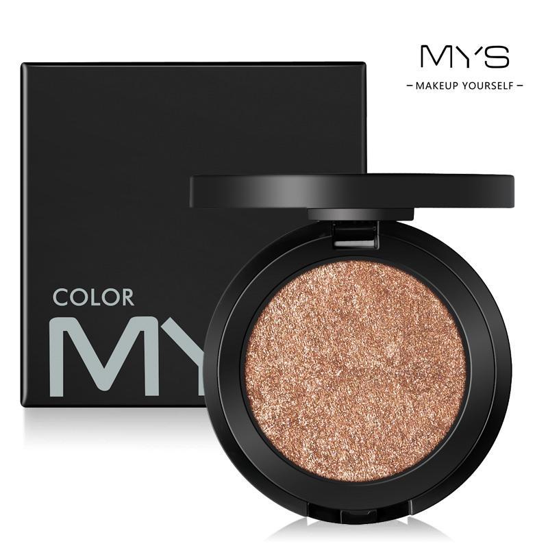 MYS Brand Face Makeup Powder 6 Color Waterproof Minerals Shimmer Brightener Contour Glow Kit Bronzer Highlighter Makeup Palettes