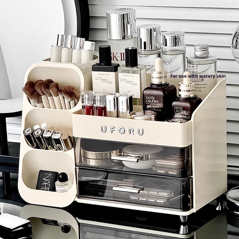 Desktop Cosmetic Storage Box Dust-Proof Organizer