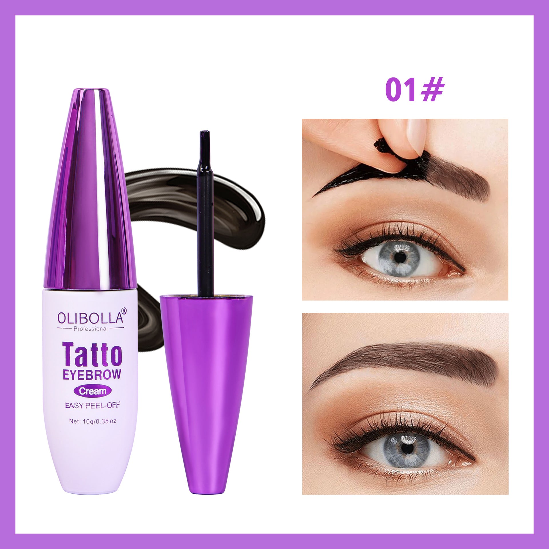 Durable Waterproof Colorfast Semi-Permanent Brow Cream