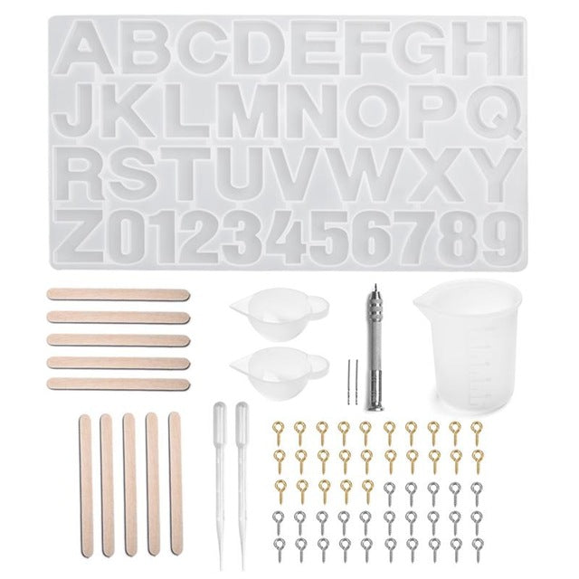 Resin Jewelry Silicone Molds Tools Set UV Epoxy
