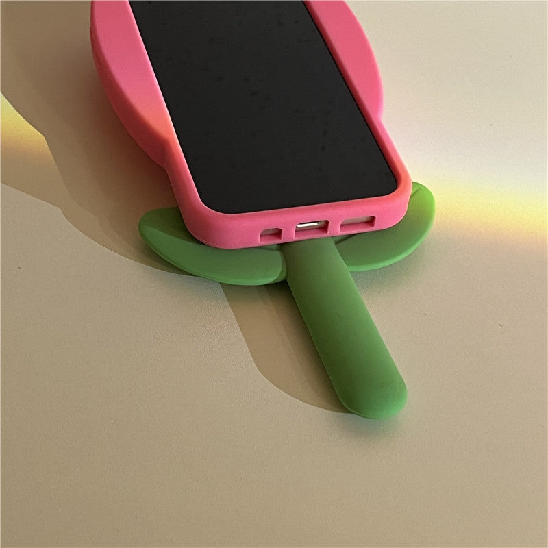 Tulip Flower Silicone Soft Case Drop-Resistant Phone Case