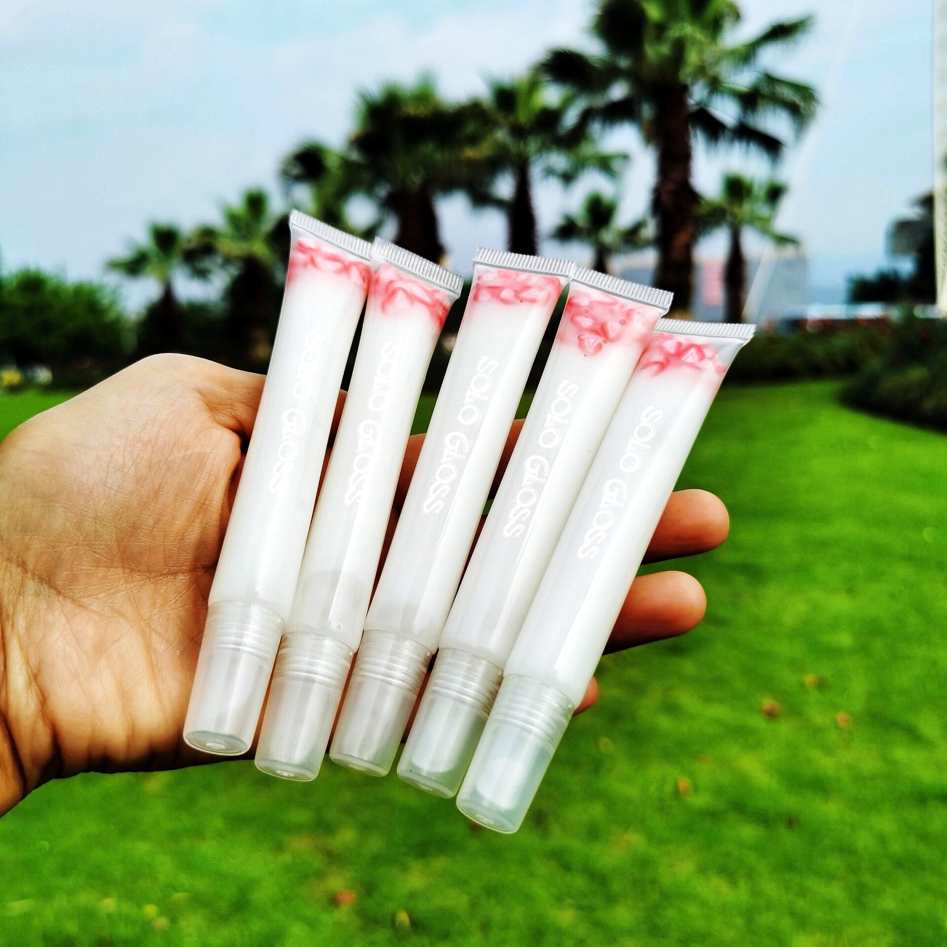 Children's Stage Makeup Cosmetics Transparent Tube Lip Glaze