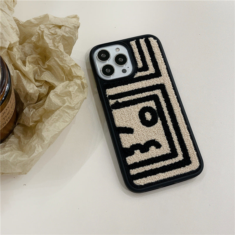 Abstract Illustration Plush Mobile Phone Case Trend