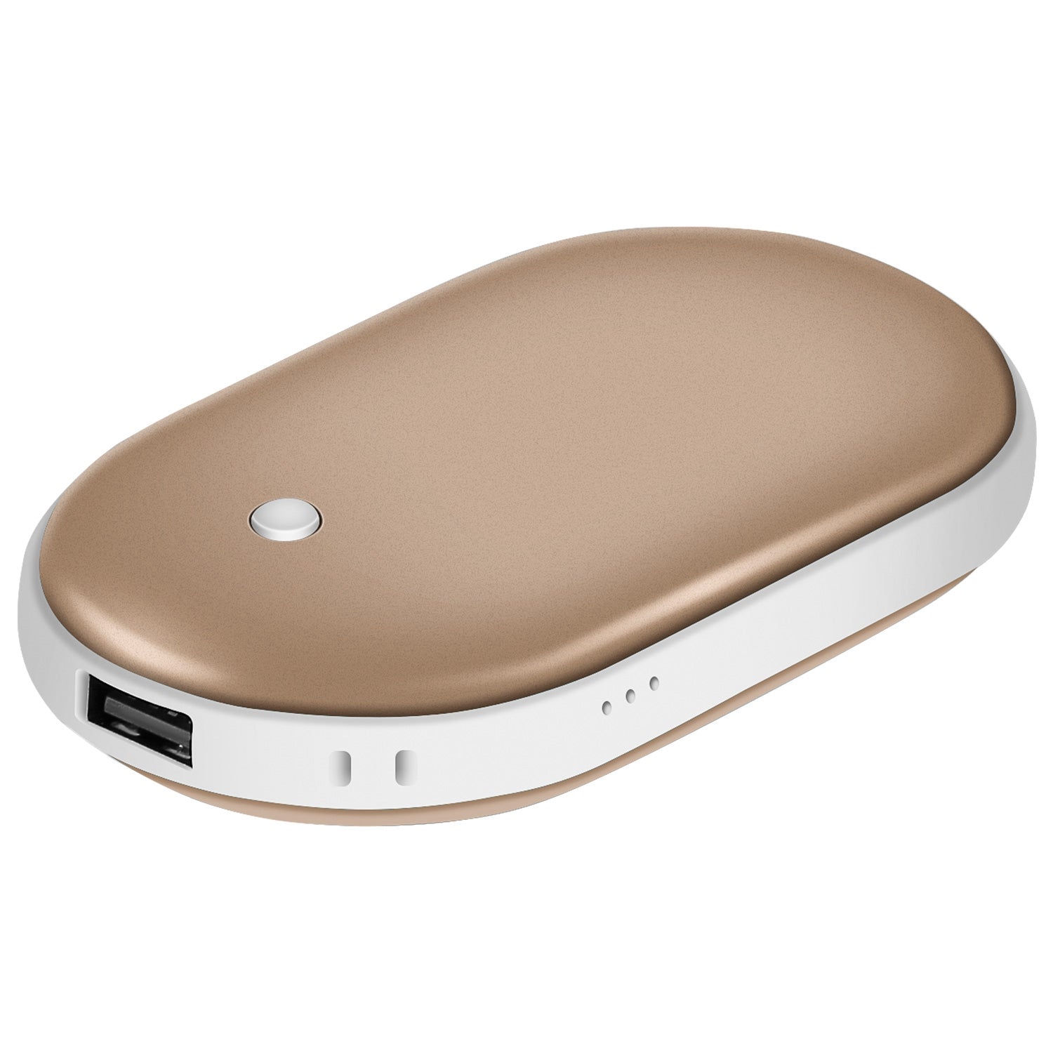1Pc Portable Hand Warmer 5000mAh Power Bank Rechargeable Pocket Warmer Double-Sided Heating Handwarmer
