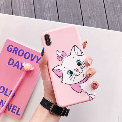 Cute Cartoon Suitable For 14 Phone Case Women's Silicone 12 Full-Covered Xr Soft Case