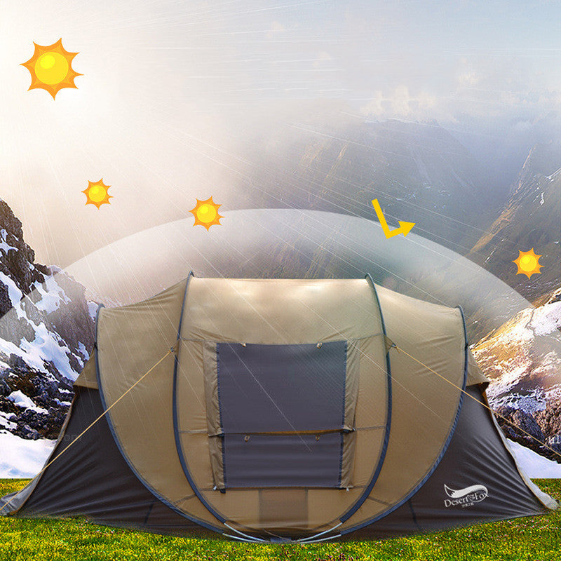 Outdoor Automatic Tent 3-4 People Quickly  Building-Free Boat Tent Multi-Person Camping Park Tent Rainproof