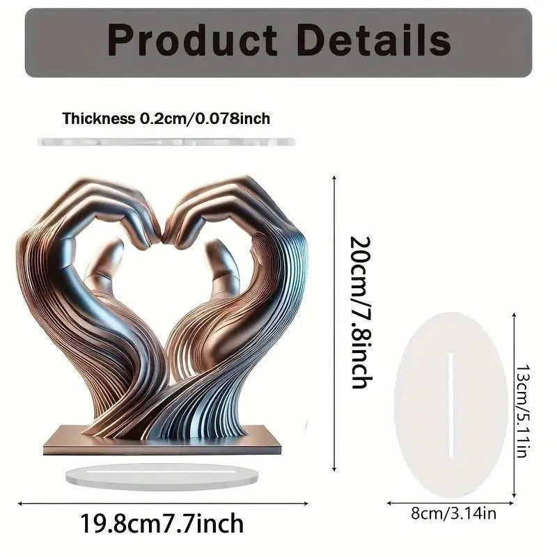 Acrylic Standing Sign Decoration Customized Crafts Give