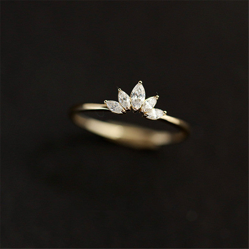 Diamond Fancy Crown Ring
