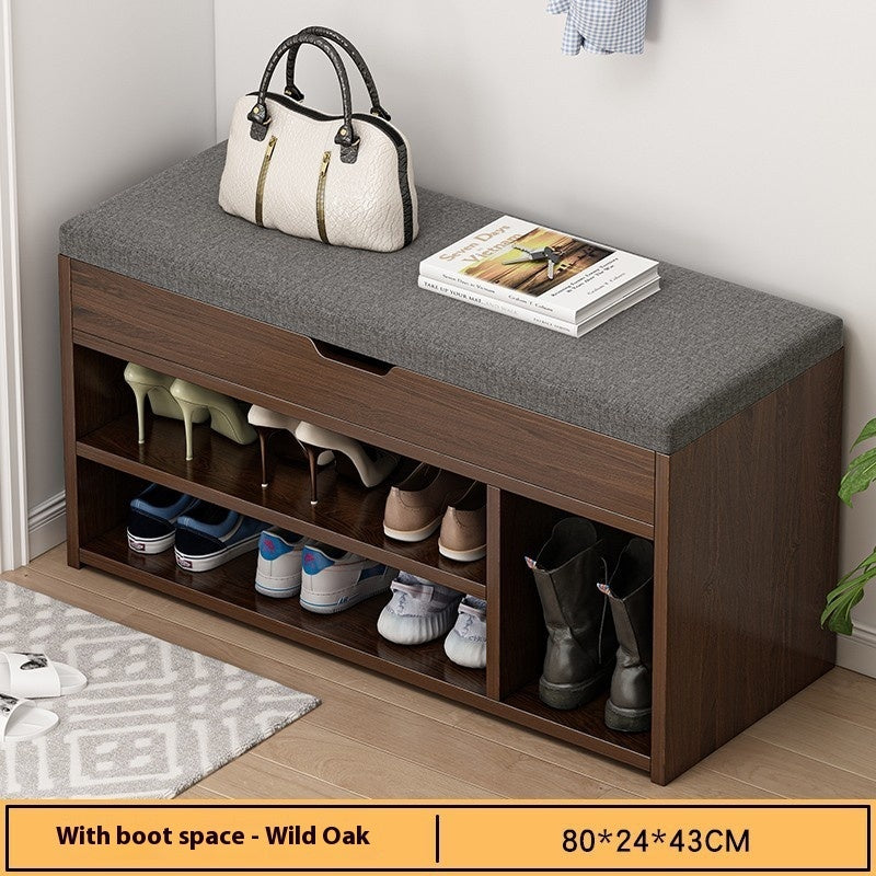 Plate Entrance Footstool Can Sit Bench Shoe Cabinet