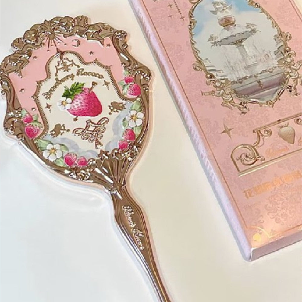 Strawberry Rococo Lip Glaze Hand Mirror
