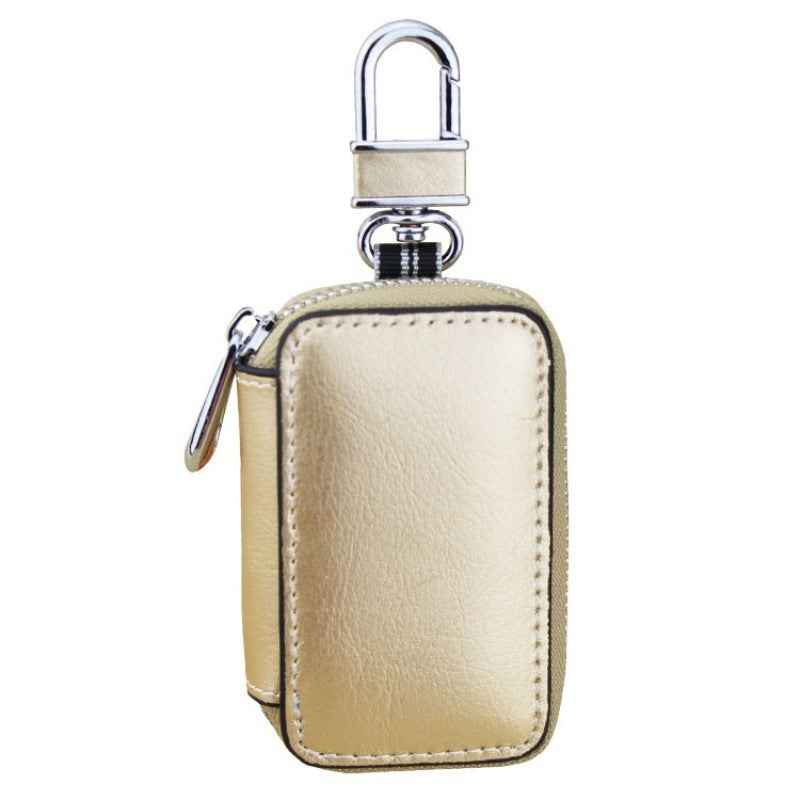 Cowhide Car Key Bag For Men And Women