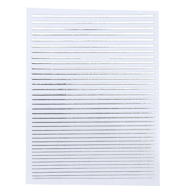 Evergreen Nail Line Stickers Geometric Pattern Nails