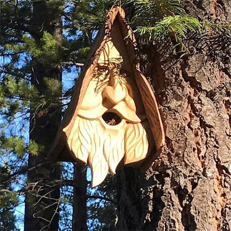 Happy Spirit Birdhouse Wood Resin Crafts