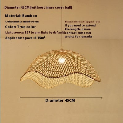 New Chinese Style Bamboo Chandelier Creative B & B Tea Room