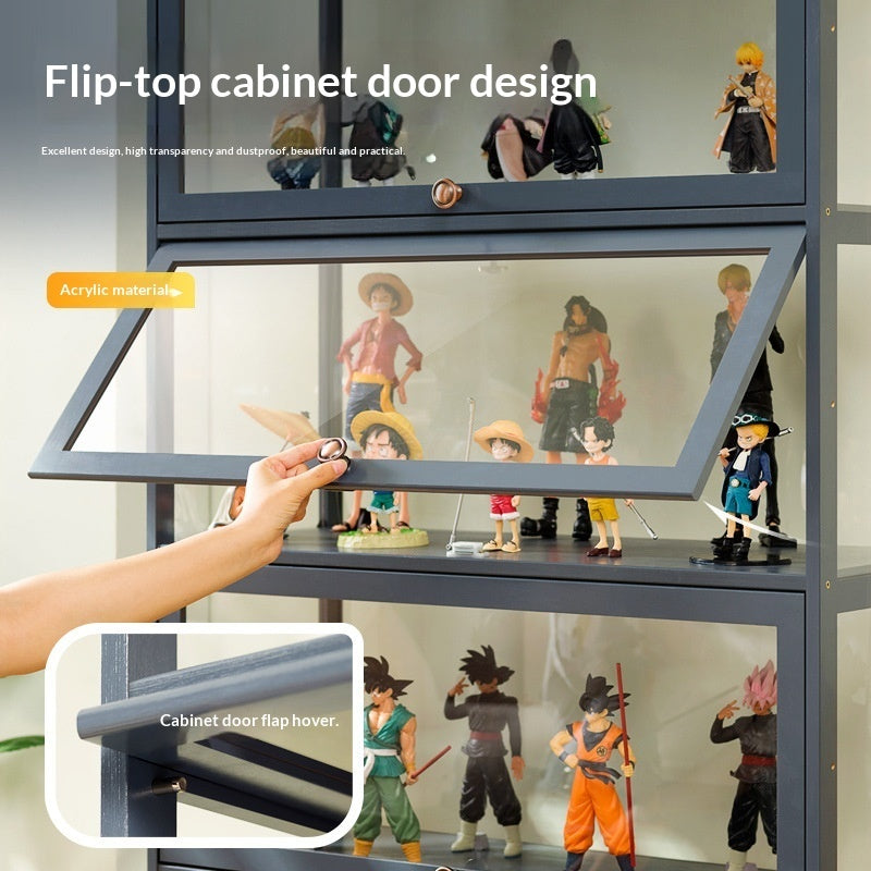 Transparent Dust-Proof Display Cabinet Acrylic Toy Storage Box Bookcase And Shelving Unit