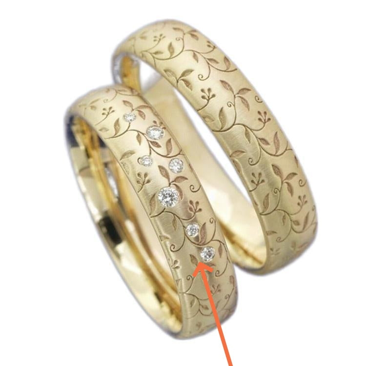 European And American Fashion Luxury Diamond Ring