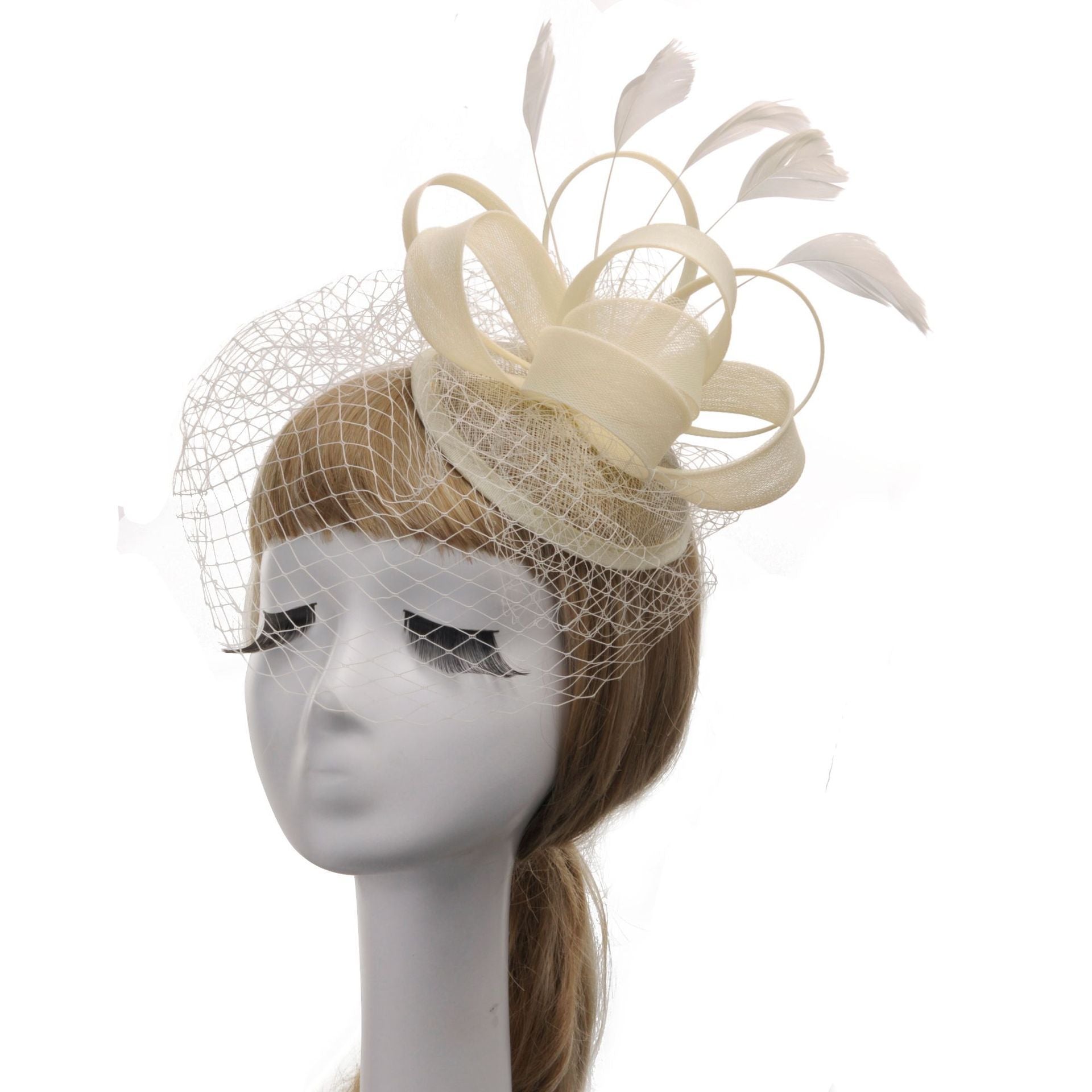 Lady In Top Hat Vintage Gauze Tiara Banquet