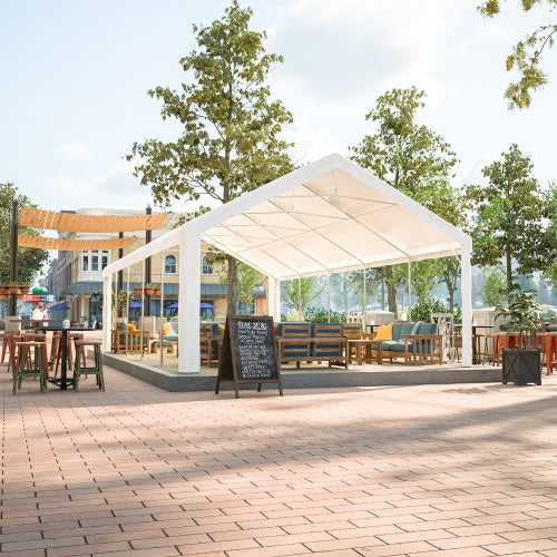 16x32FT Party Tent Heavy Duty, Large Wedding Event Shelters With 3 Storage Bags & Removable Sidewalls, Outdoor Canopy Gazebo Commercial Tents For Parties Carport Camping Garden Patio