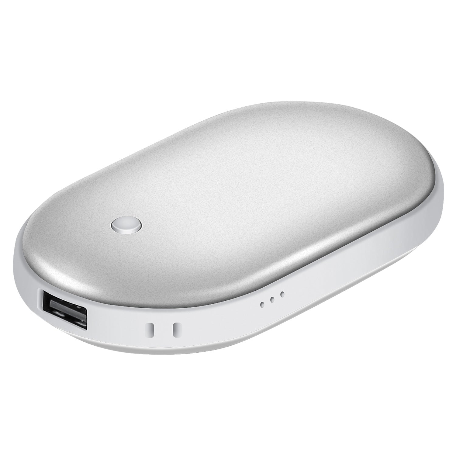 1Pc Portable Hand Warmer 5000mAh Power Bank Rechargeable Pocket Warmer Double-Sided Heating Handwarmer