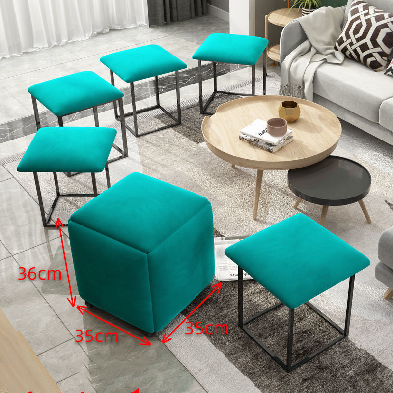 Rubik's Cube Stool Small Family Sofa For Shoes Small Bench