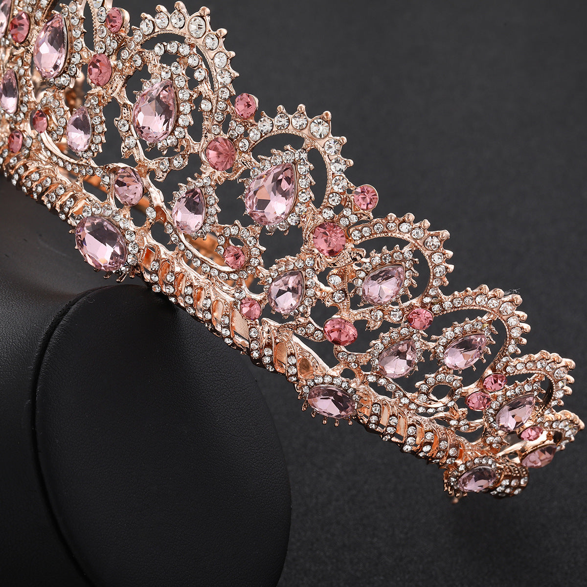 Rose Gold Bridal Crown Wedding Dress Accessories