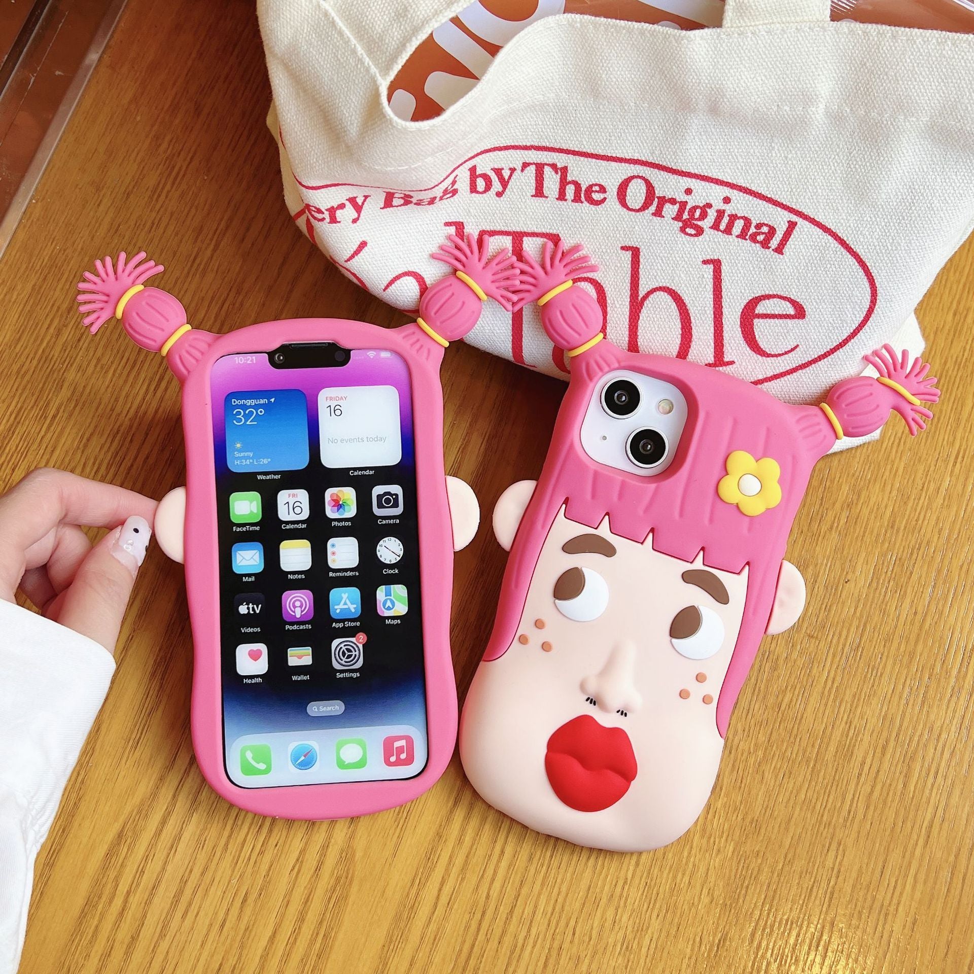 Ugly Girl Silicone Soft Cartoon Phone Case