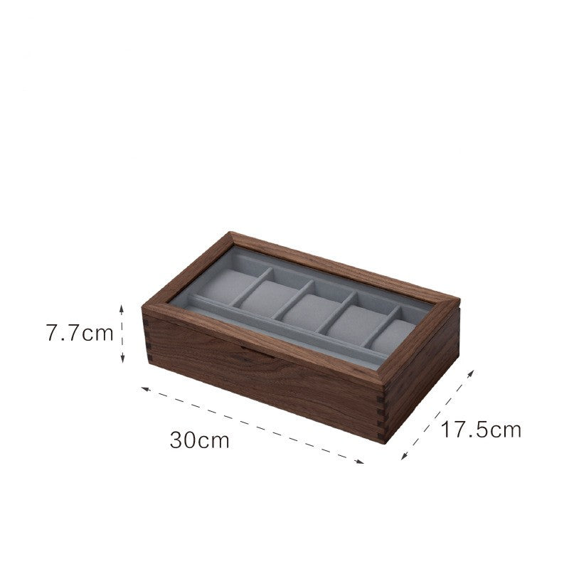 Black Walnut Watch Storage Case
