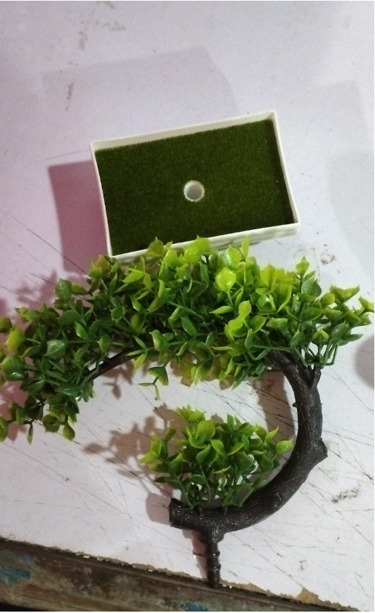 Plastic Bonsai with Fake Flowers