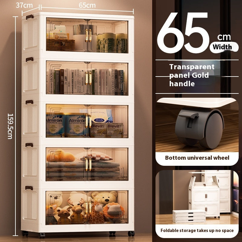 Installation-Free Removable Folding Storage Cabinet Locker