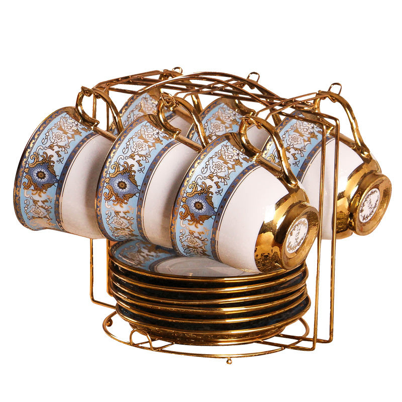 European-Style Bone China Coffee Set British Afternoon Tea Cup Simple Household